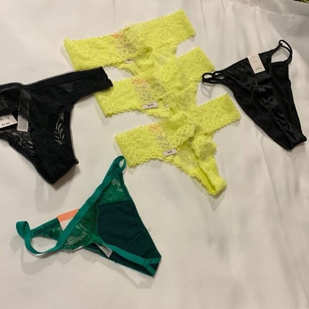 AUDEN Thongs Bundle: SIX pair Size XS (see photos).  All NWT